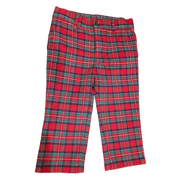 Gymboree Christmas Plaid Pants Red Boy's 18 to 24 Months - Picture 1 of 5